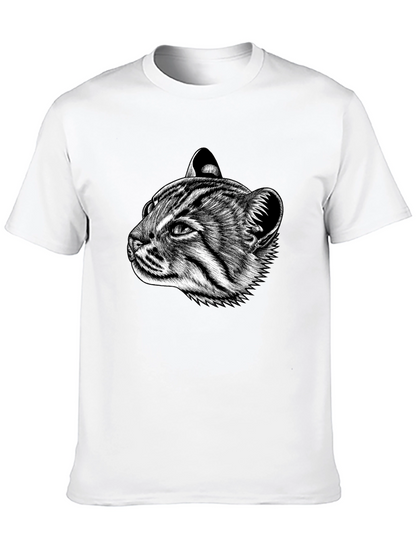 Cat Portrait Graphic T-Shirt
