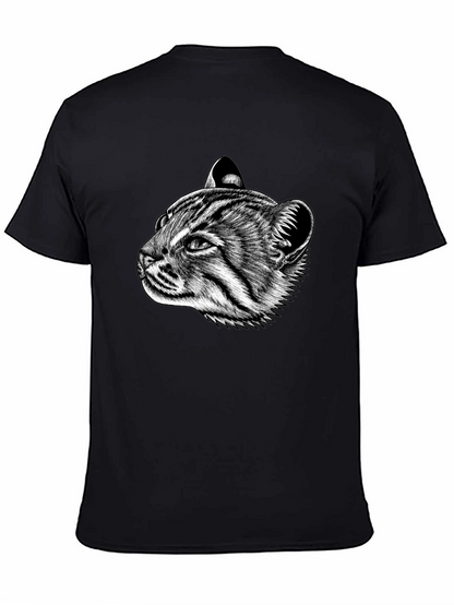 Cat Portrait Graphic T-Shirt