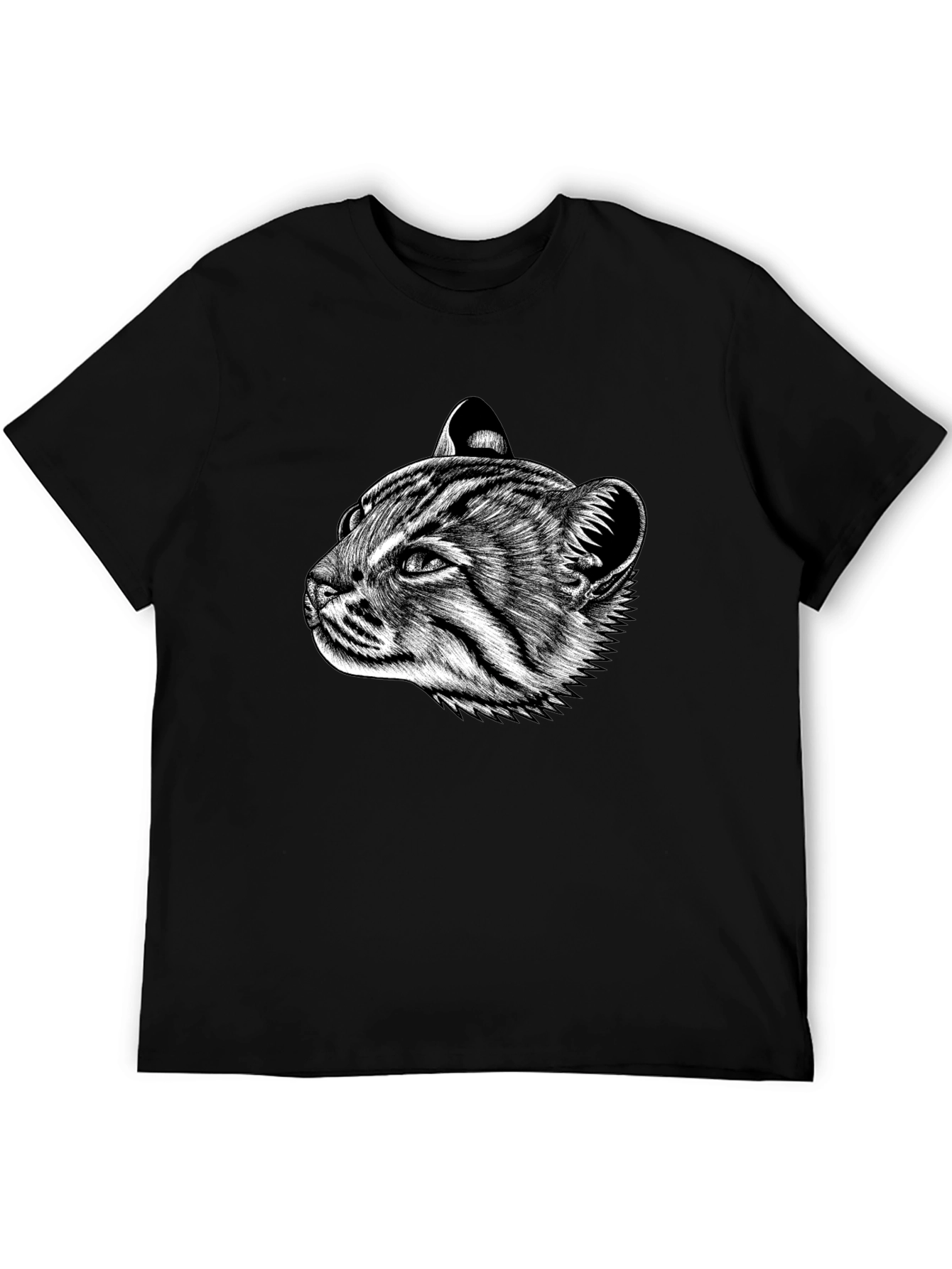 Cat Portrait Graphic T-Shirt