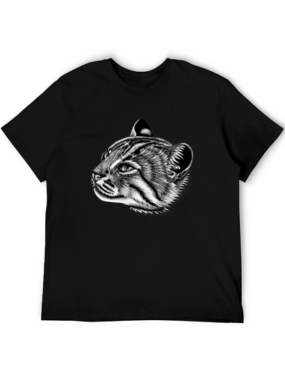 Cat Portrait Graphic T-Shirt
