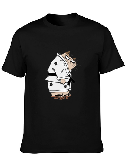 Karate Cat T-Shirt - Martial Arts Funny Tee