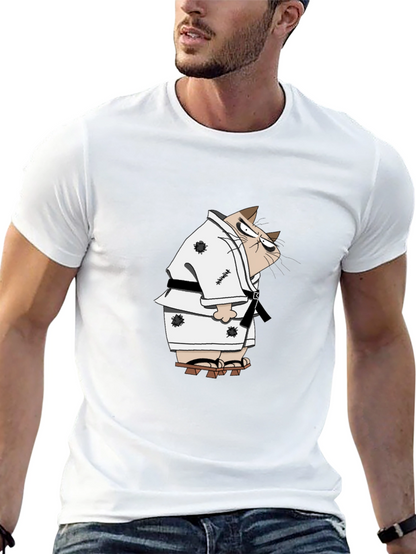 Karate Cat T-Shirt - Martial Arts Funny Tee