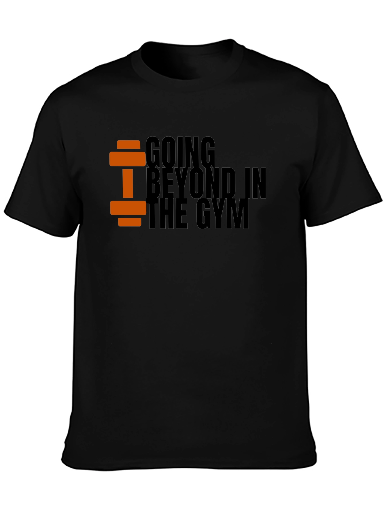 Going Beyond in the Gym Black T-Shirt