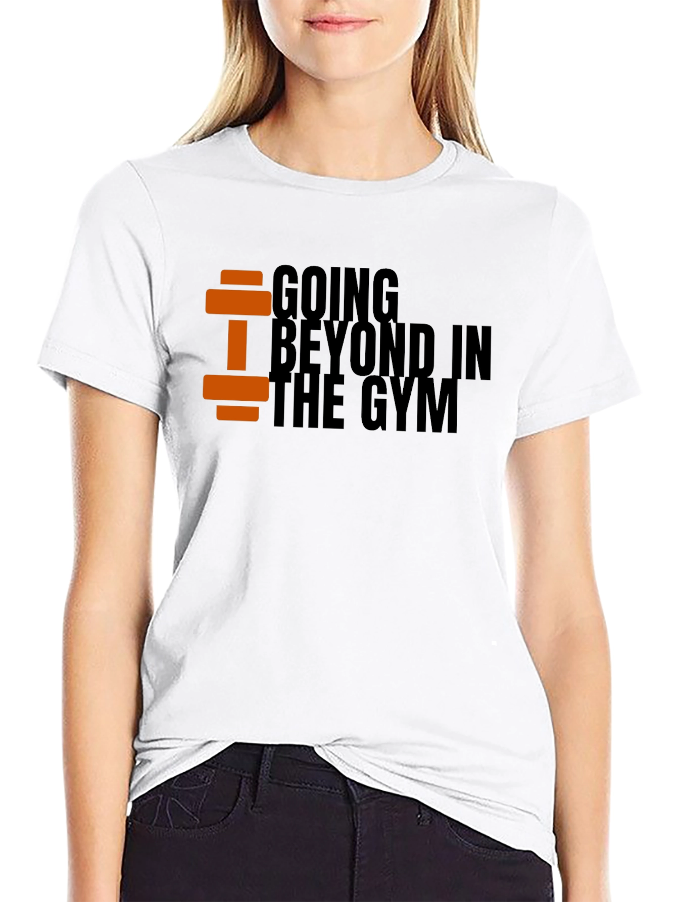 Going Beyond in the Gym Black T-Shirt