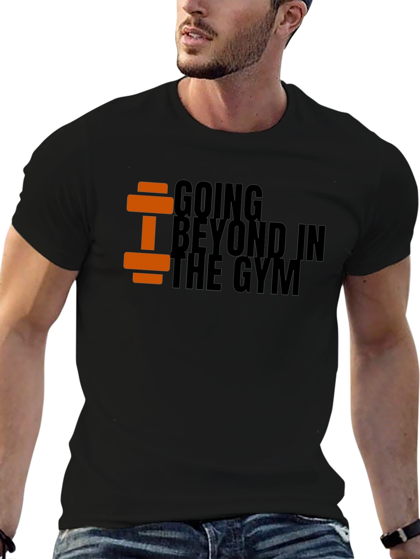 Going Beyond in the Gym Black T-Shirt