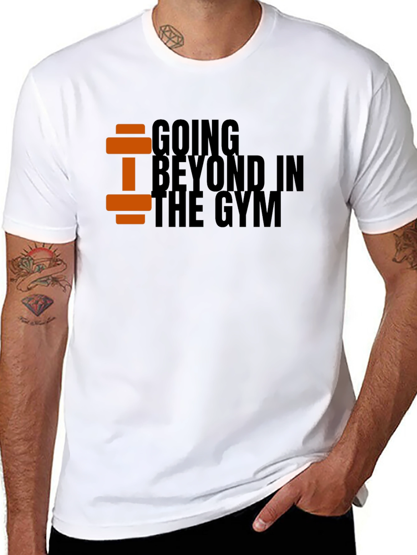 Going Beyond in the Gym Black T-Shirt