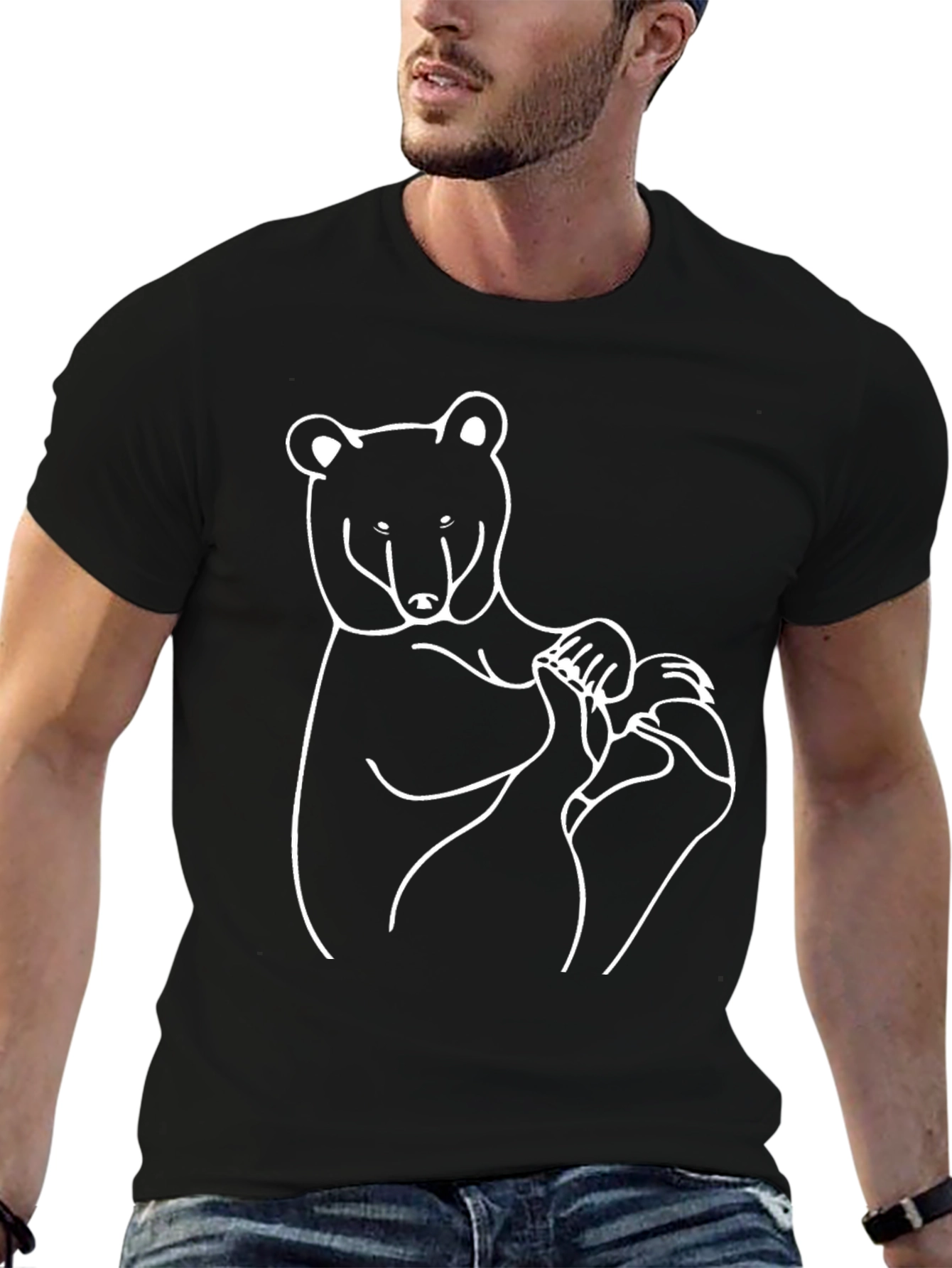 Black Bear Graphic Tee - Relaxed Fit