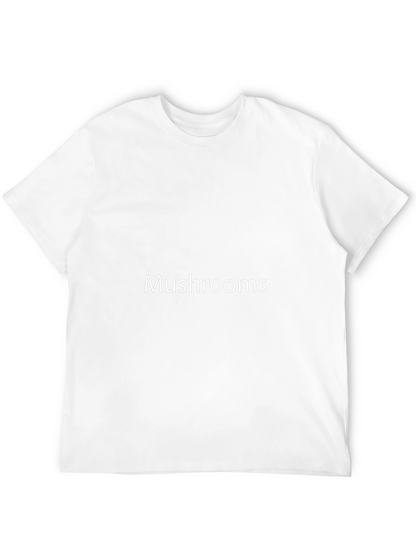 Mushroom Graphic Tee - Stylish Black T-Shirt