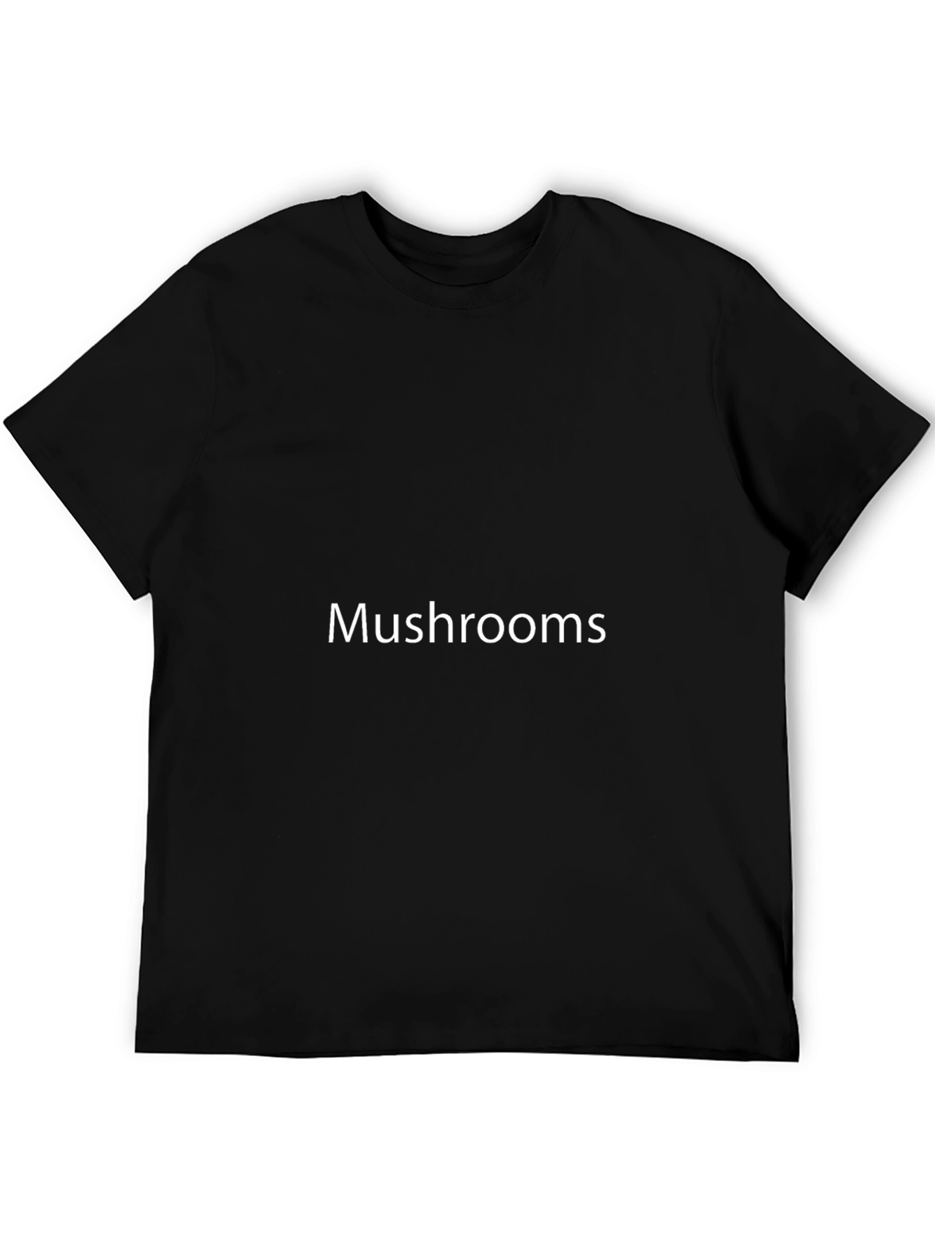 Mushroom Graphic Tee - Stylish Black T-Shirt