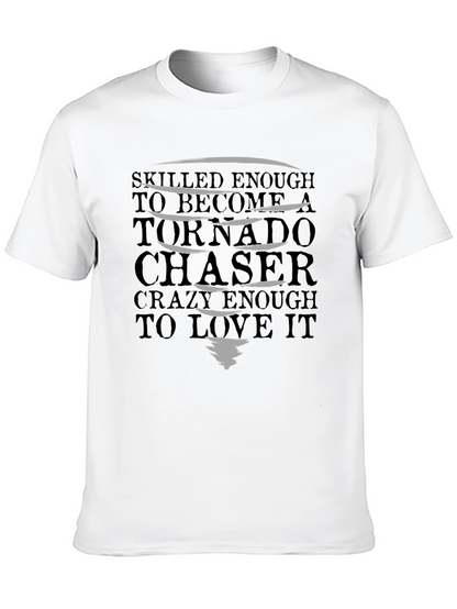 Tornado Chaser Graphic Tee - Black Cotton T-Shirt