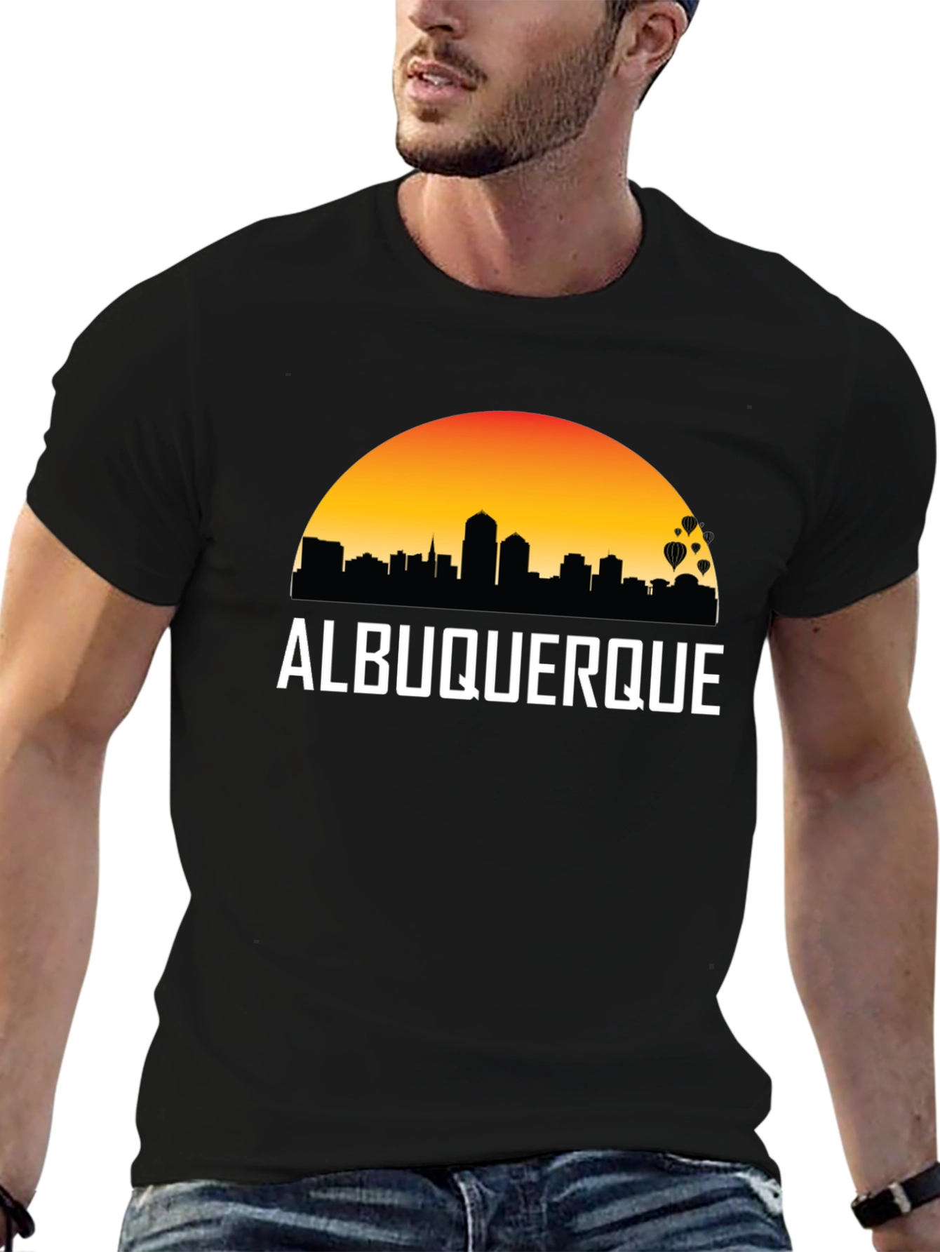 Albuquerque Skyline Graphic T-Shirt