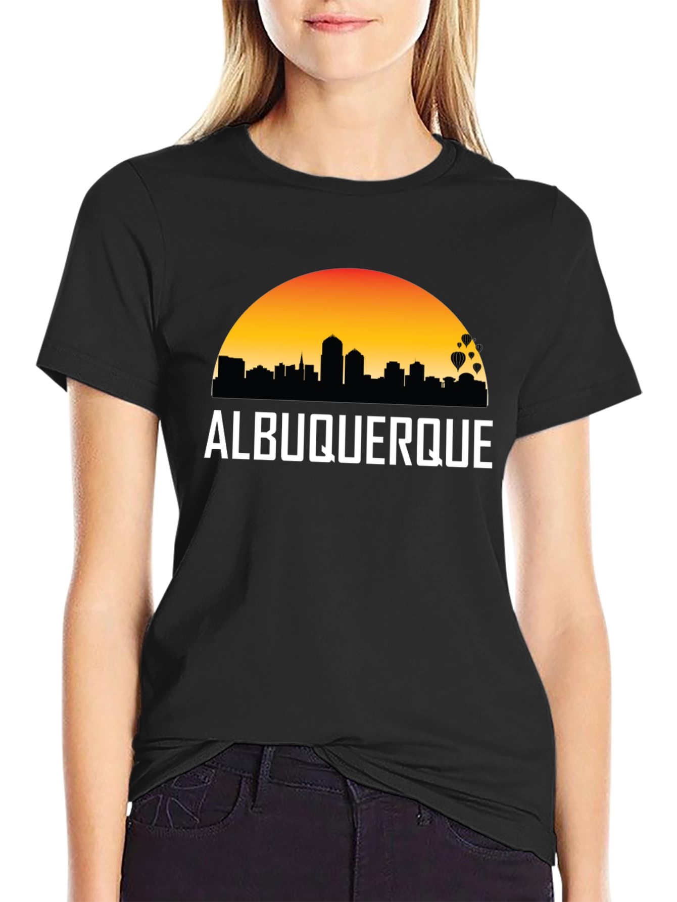Albuquerque Skyline Graphic T-Shirt