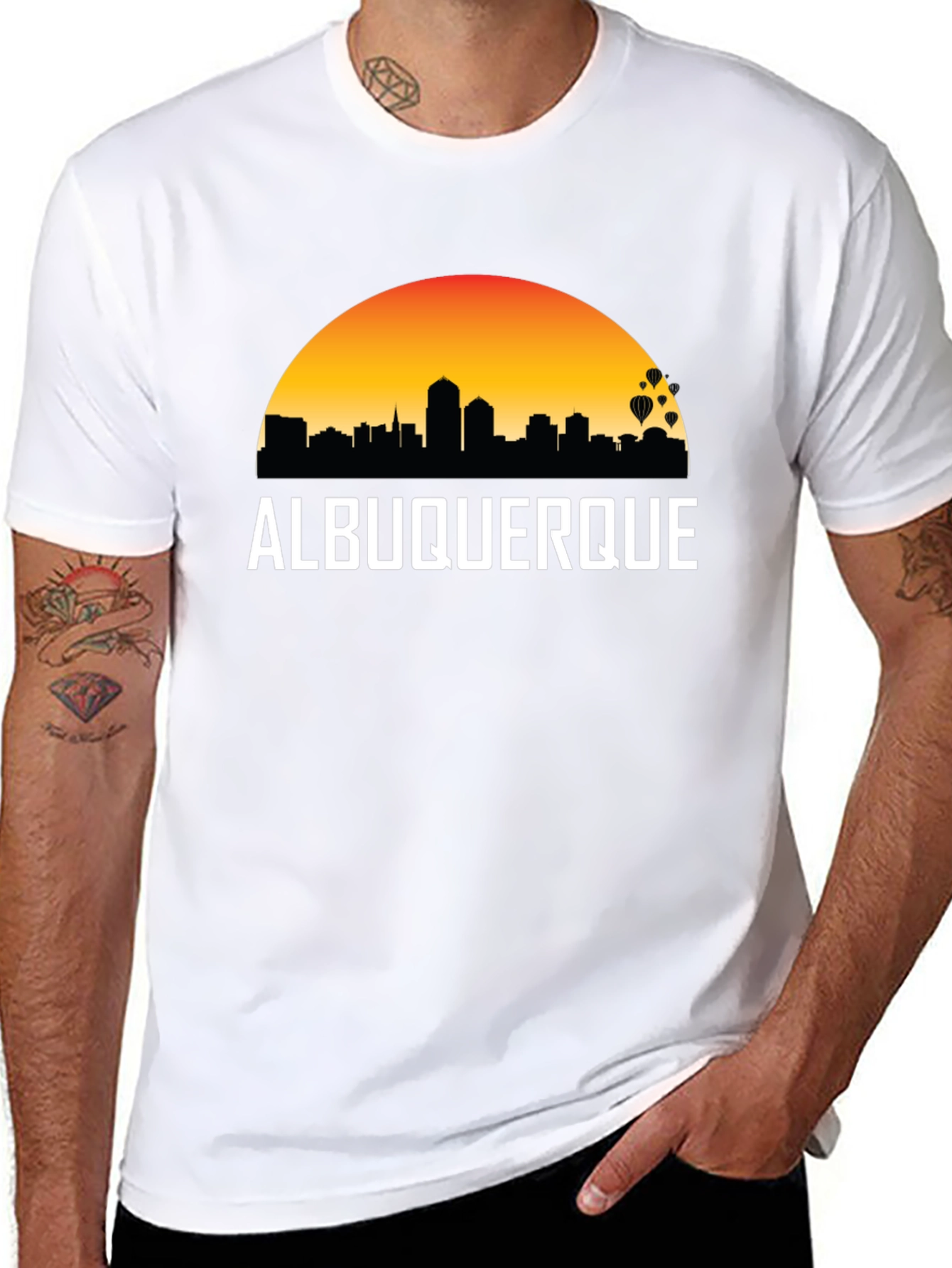 Albuquerque Skyline Graphic T-Shirt