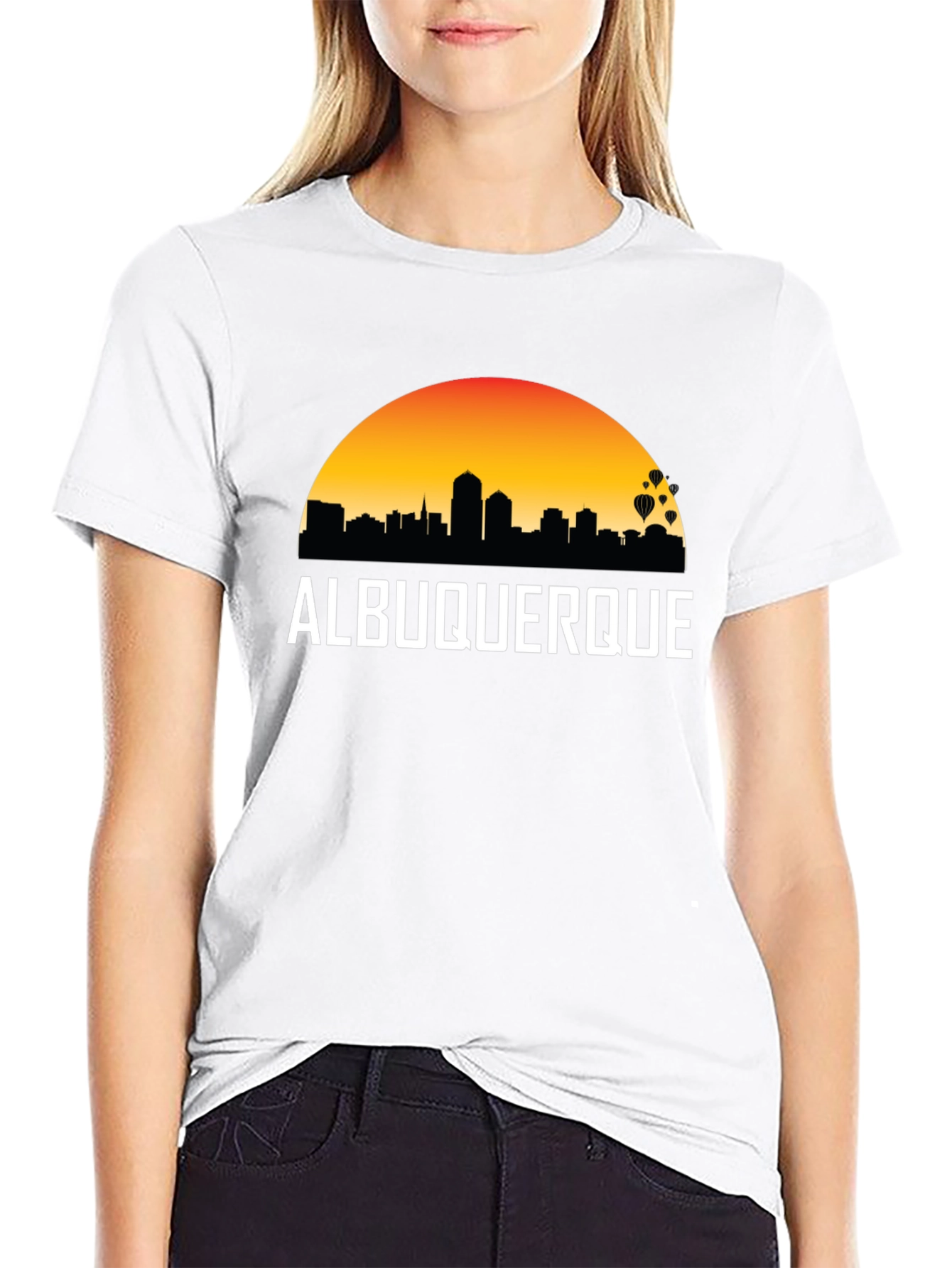 Albuquerque Skyline Graphic T-Shirt