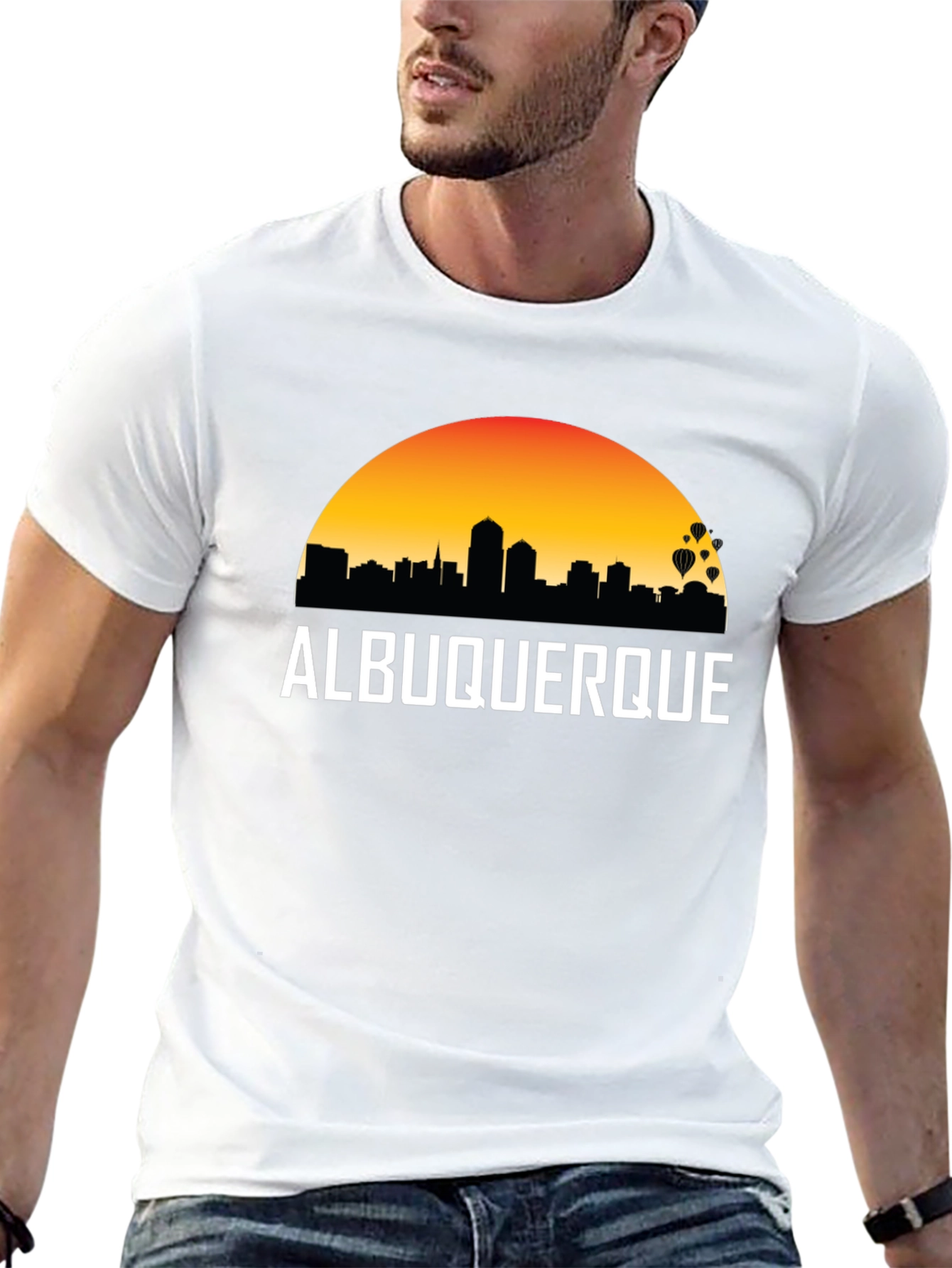 Albuquerque Skyline Graphic T-Shirt