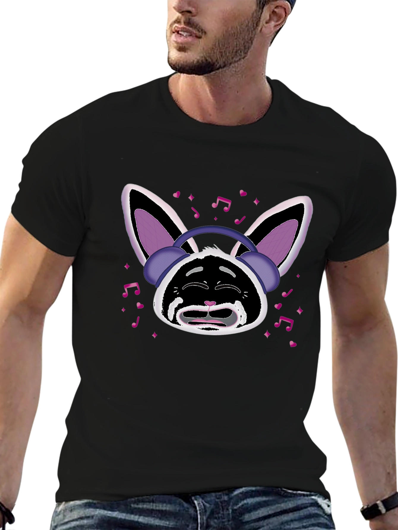 Bunny Beats T-Shirt - Musical Rabbit Design