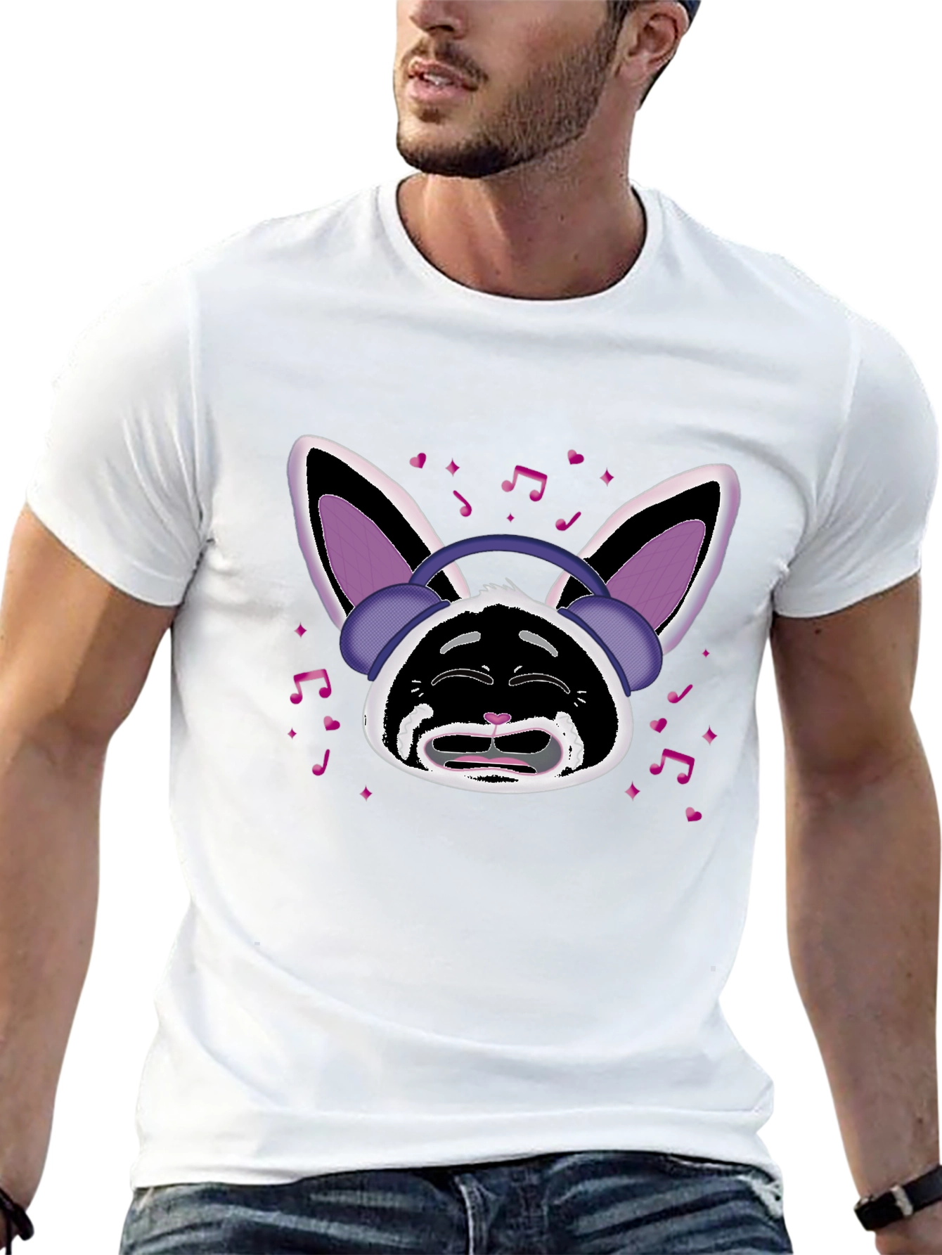 Bunny Beats T-Shirt - Musical Rabbit Design