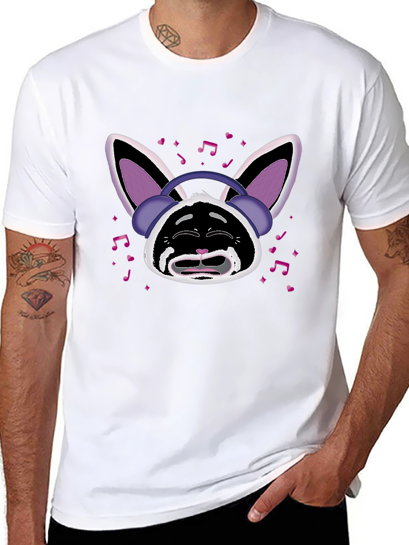 Bunny Beats T-Shirt - Musical Rabbit Design