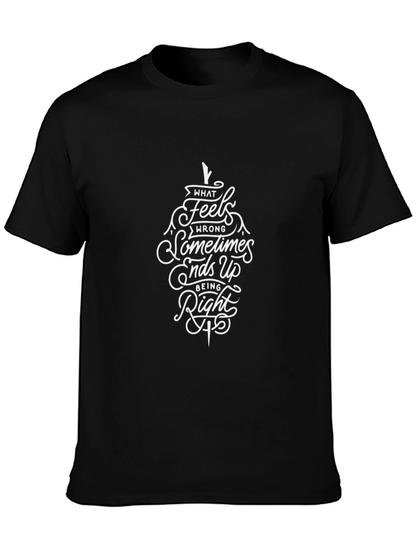 Inspirational Quote Graphic Black T-Shirt