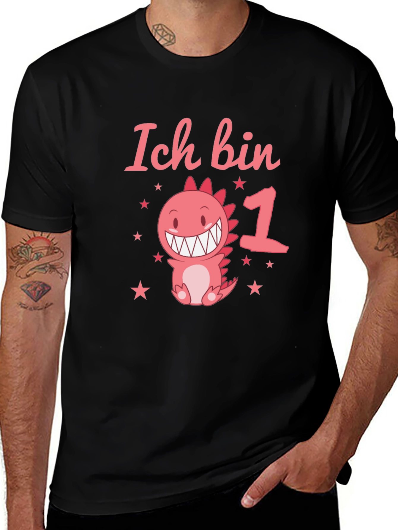 Ich Bin 1st Birthday Dinosaur T-Shirt