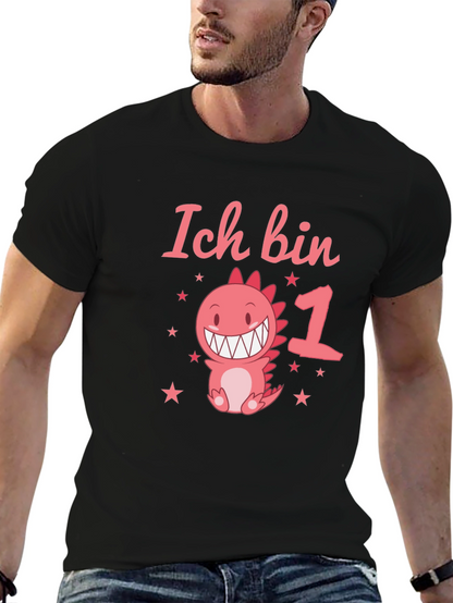 Ich Bin 1st Birthday Dinosaur T-Shirt