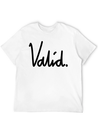 Valid Black Graphic T-Shirt - Stylish & Comfortable
