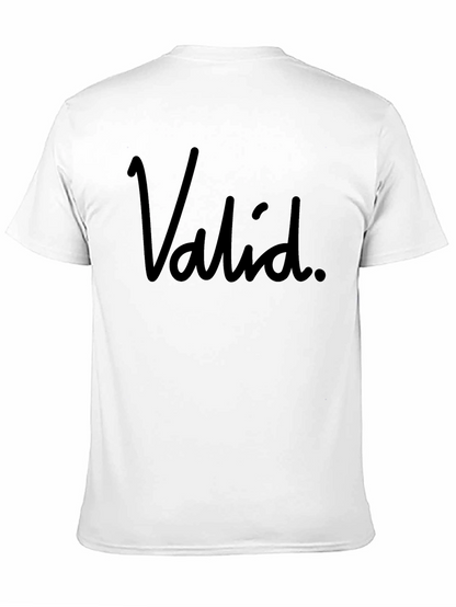 Valid Black Graphic T-Shirt - Stylish & Comfortable