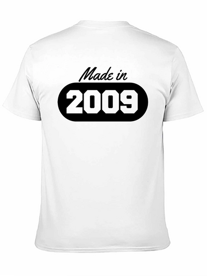 Made in 2009 Black T-Shirt