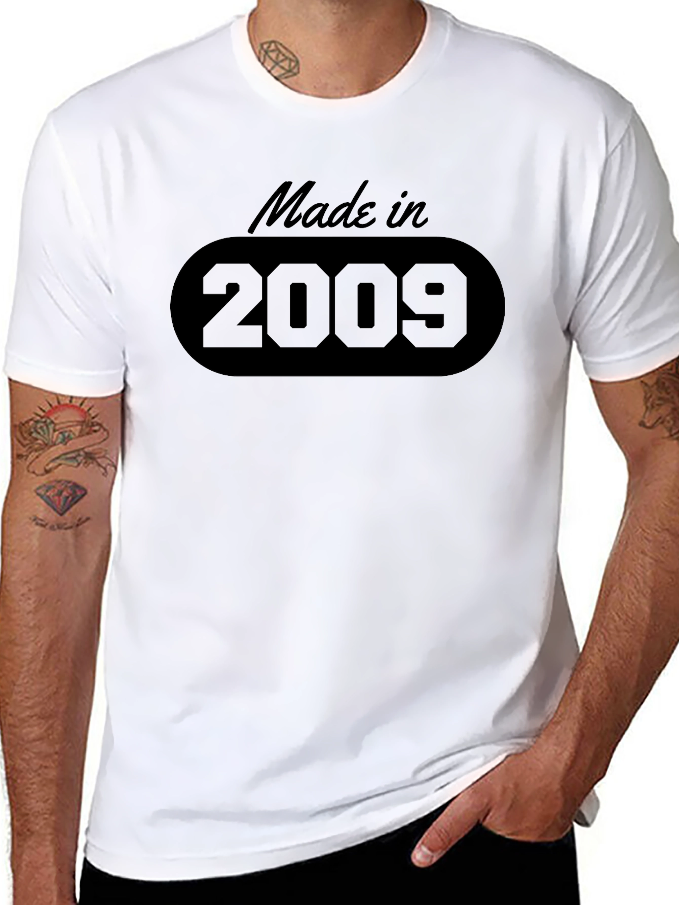 Made in 2009 Black T-Shirt