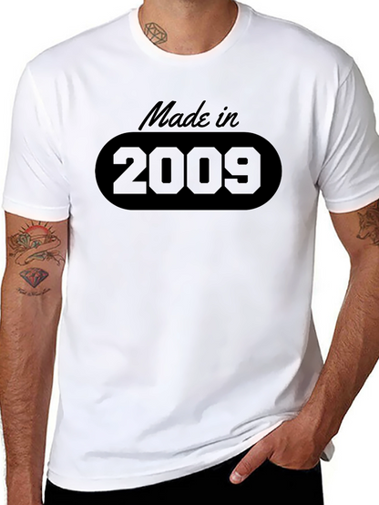 Made in 2009 Black T-Shirt