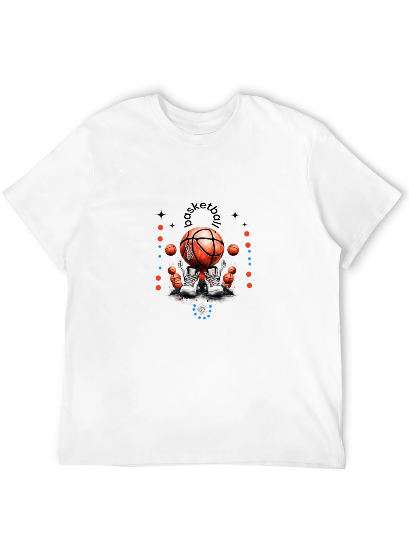 Basketball Graphic T-Shirt - Black