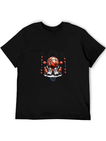 Basketball Graphic T-Shirt - Black