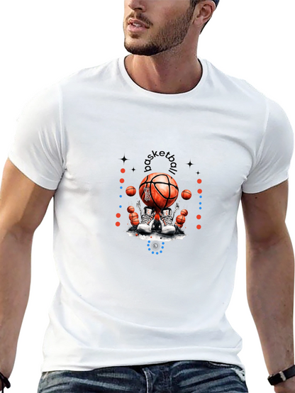 Basketball Graphic T-Shirt - Black