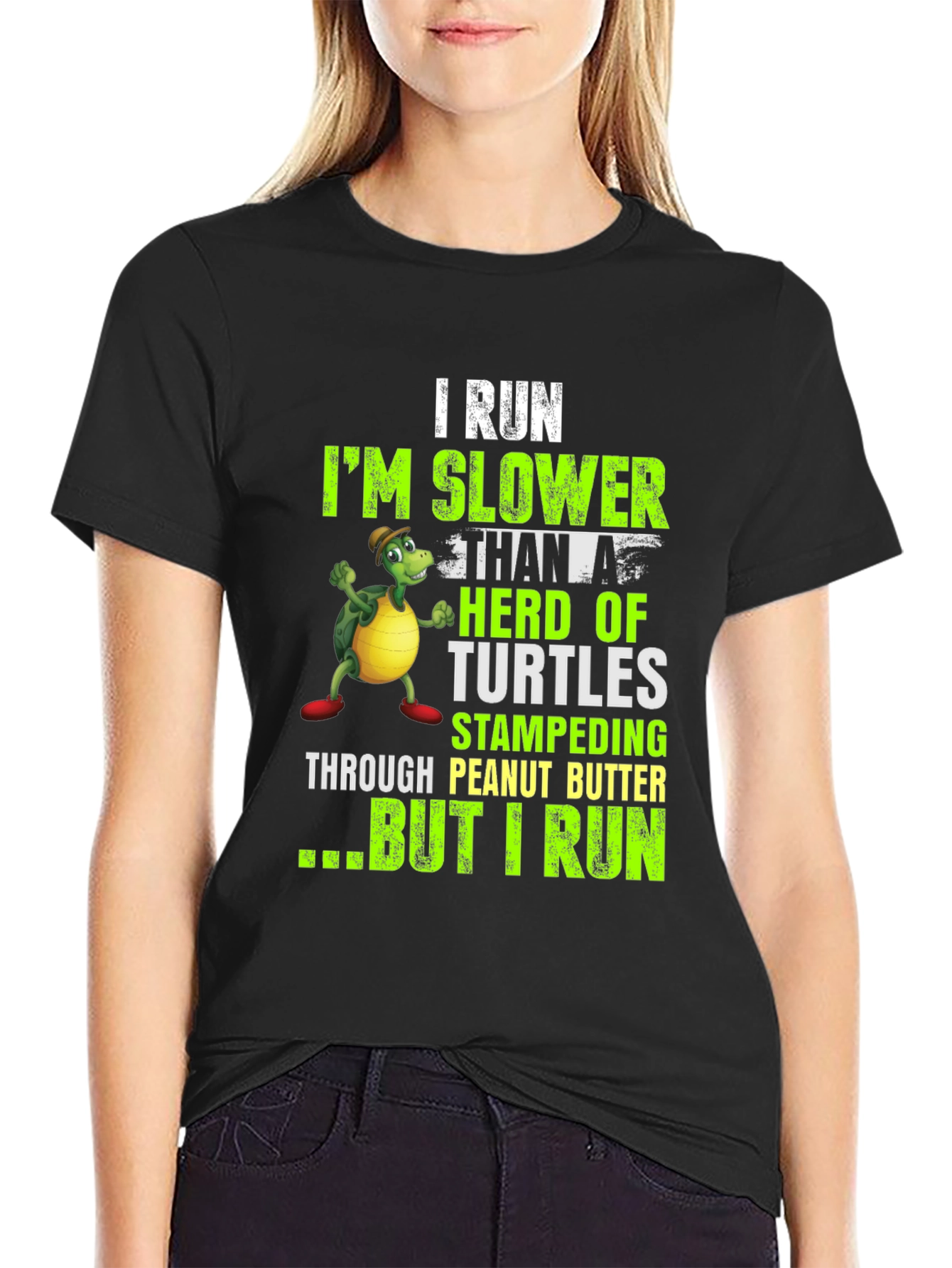 Funny I Run Slower Than Turtles T-Shirt