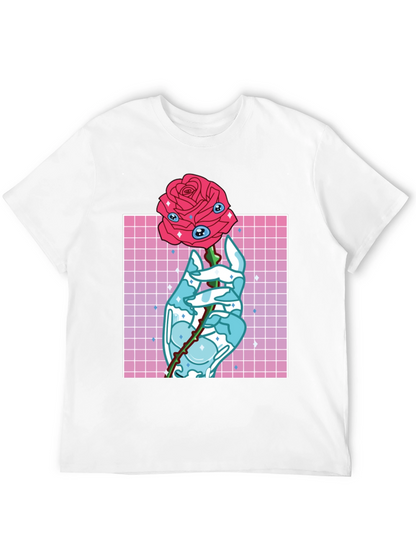 Eye Rose Graphic Tee - Modern Aesthetic T-Shirt