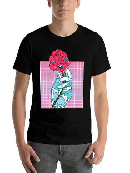 Eye Rose Graphic Tee - Modern Aesthetic T-Shirt
