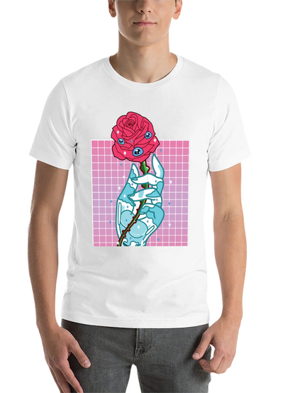 Eye Rose Graphic Tee - Modern Aesthetic T-Shirt