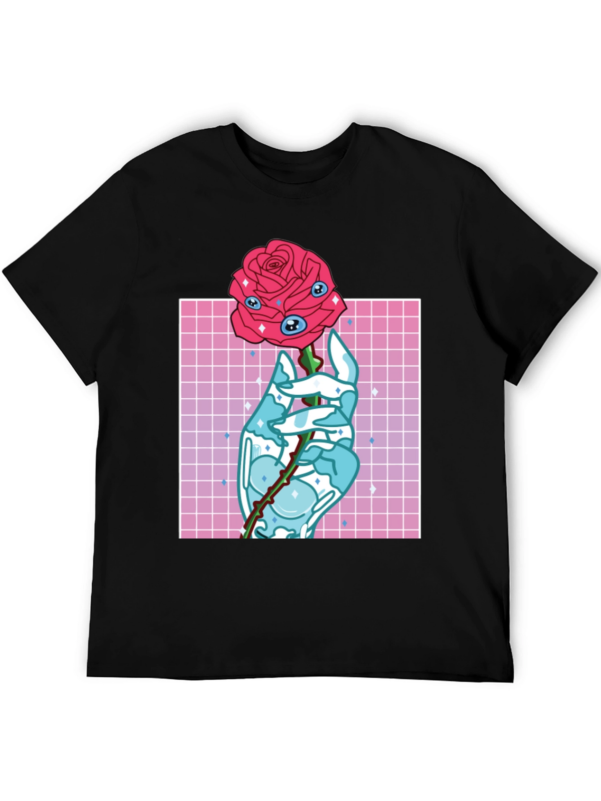 Eye Rose Graphic Tee - Modern Aesthetic T-Shirt