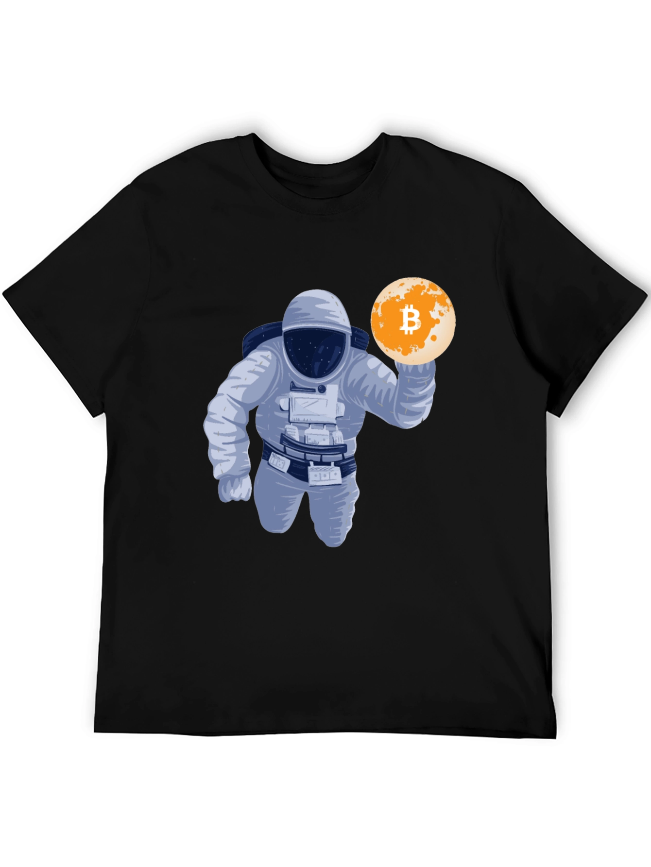 Bitcoin Astronaut Graphic T-Shirt - Crypto Moon Landing!