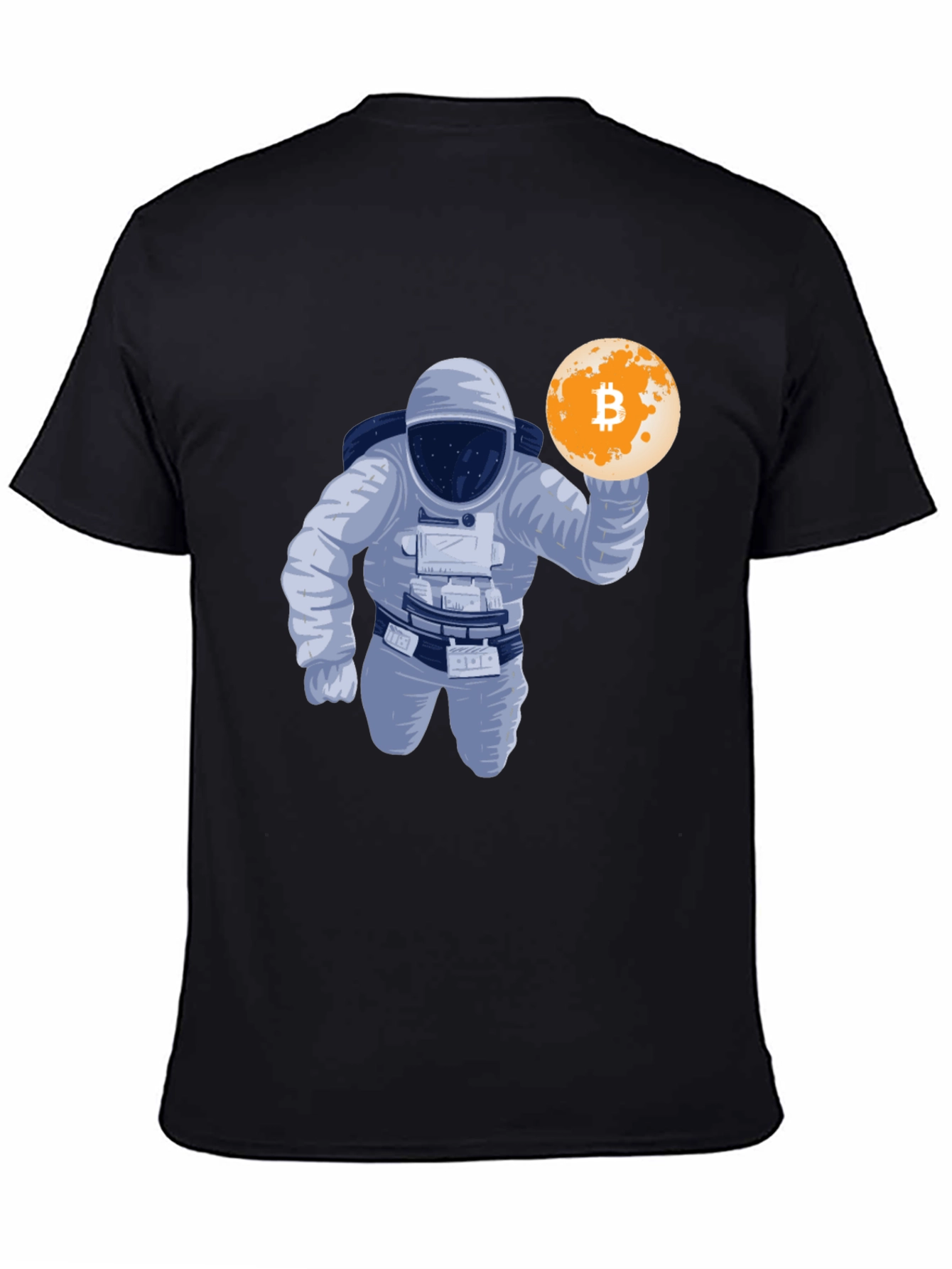 Bitcoin Astronaut Graphic T-Shirt - Crypto Moon Landing!