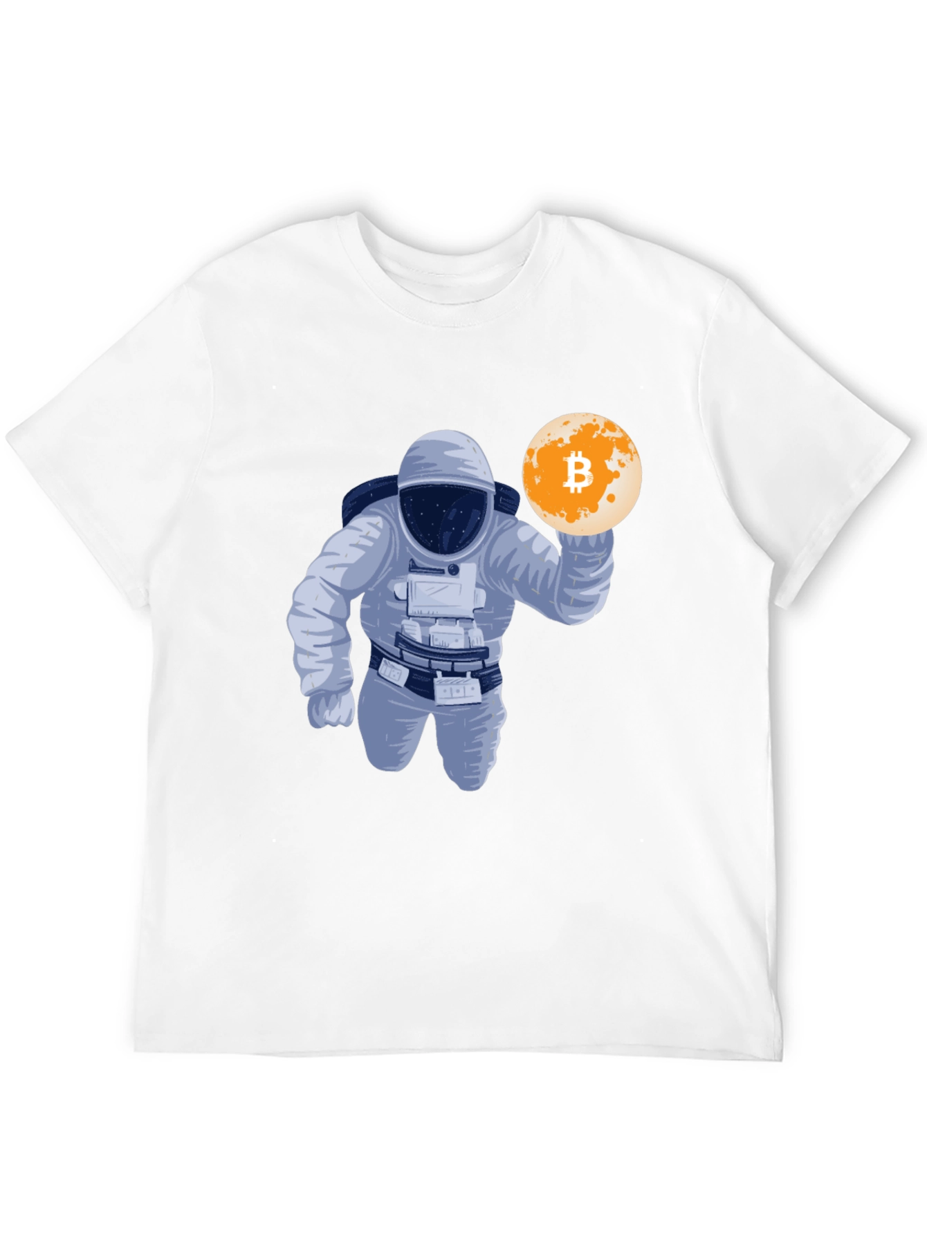 Bitcoin Astronaut Graphic T-Shirt - Crypto Moon Landing!