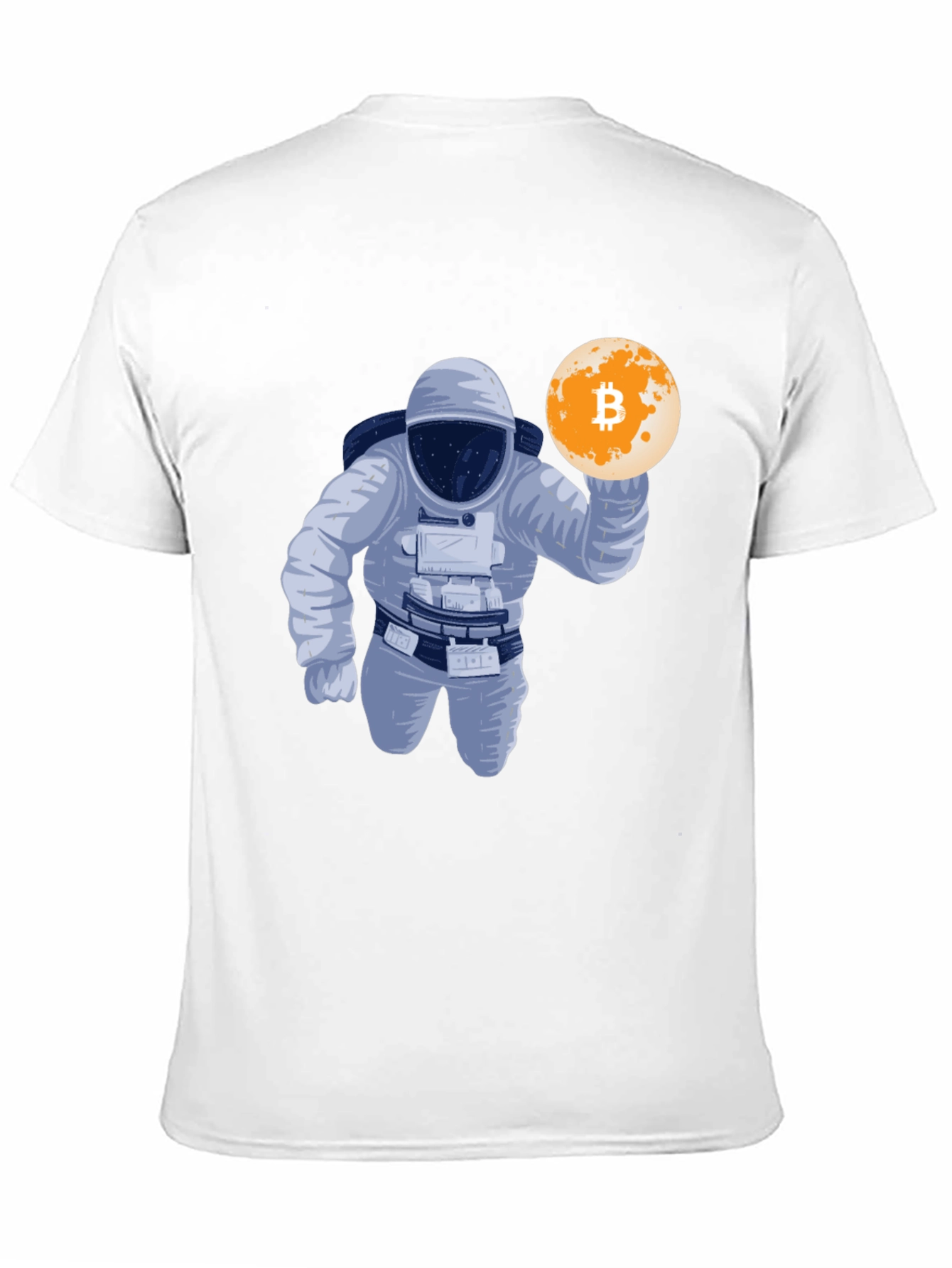 Bitcoin Astronaut Graphic T-Shirt - Crypto Moon Landing!