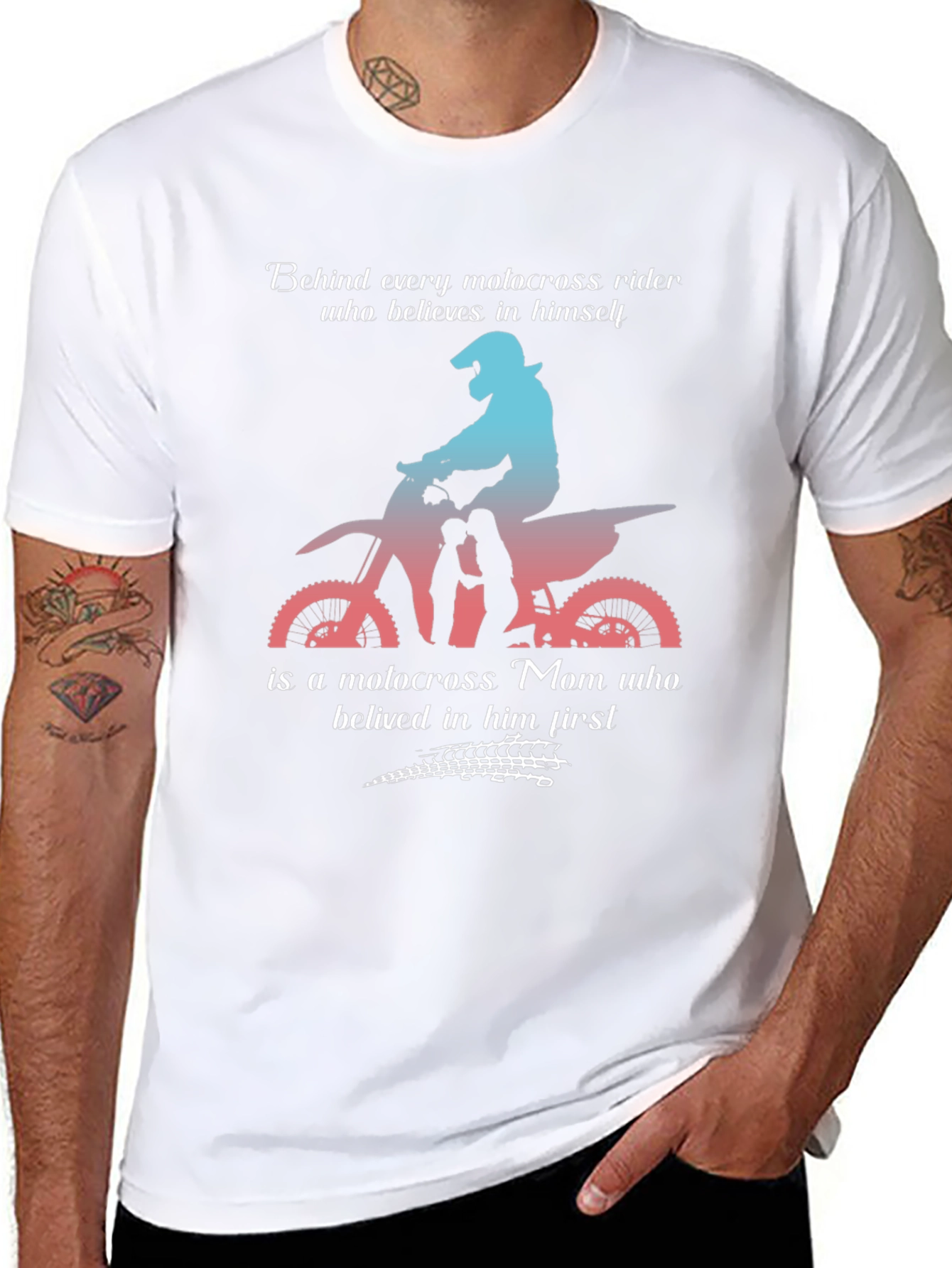 Motocross Mom T-Shirt: Behind Every Rider