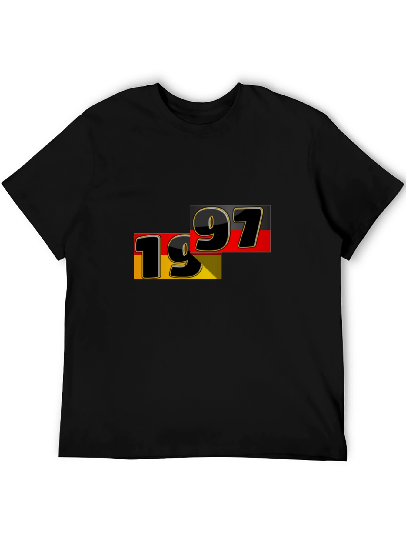 1997 Germany Flag Graphic Tee - Black
