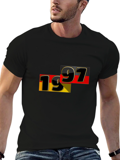 1997 Germany Flag Graphic Tee - Black