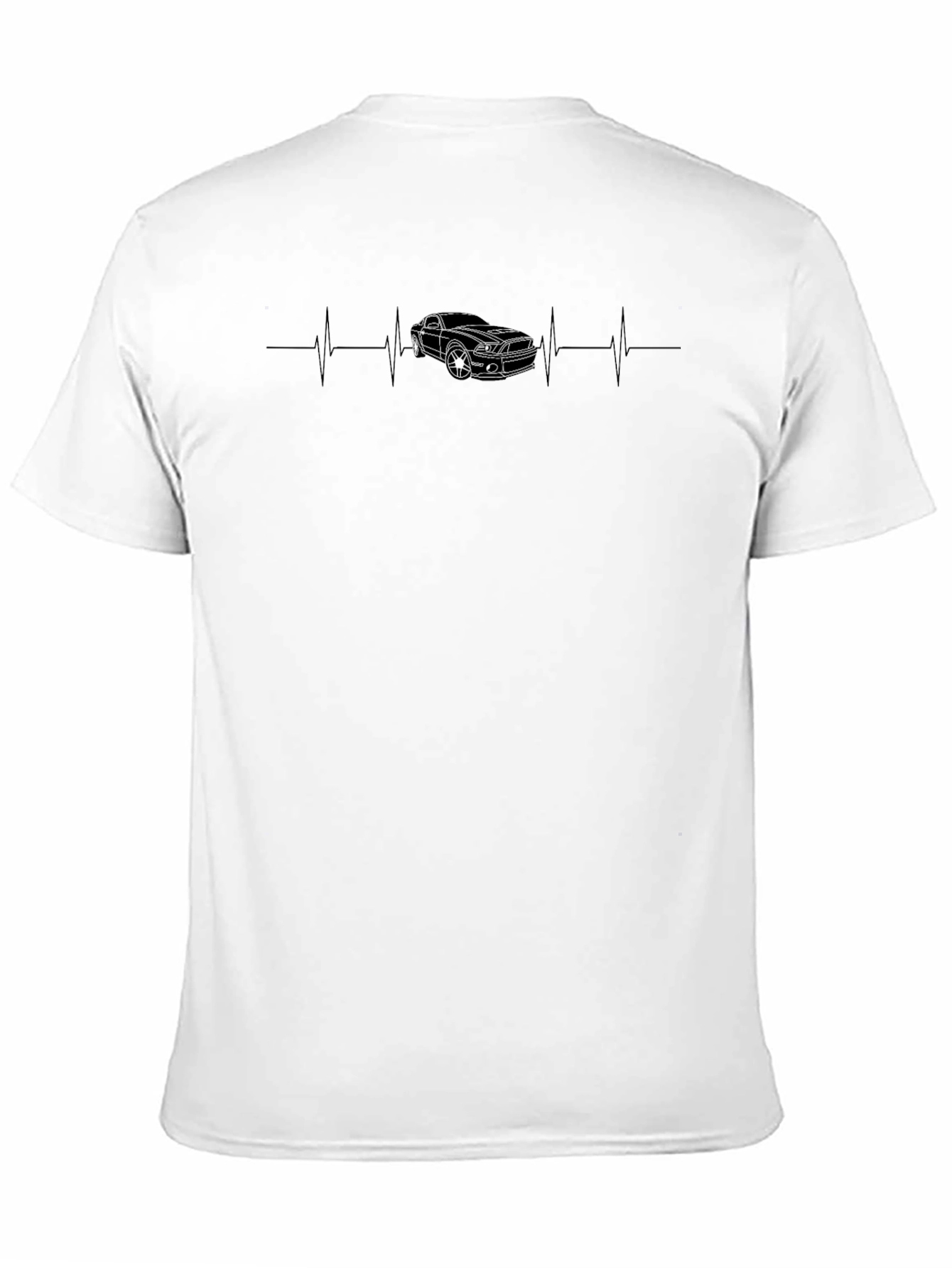 Car Heartbeat T-Shirt - Black