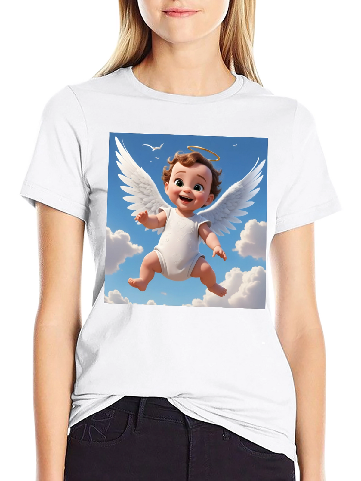 Angel Baby Graphic Tee - Cute & Comfy!