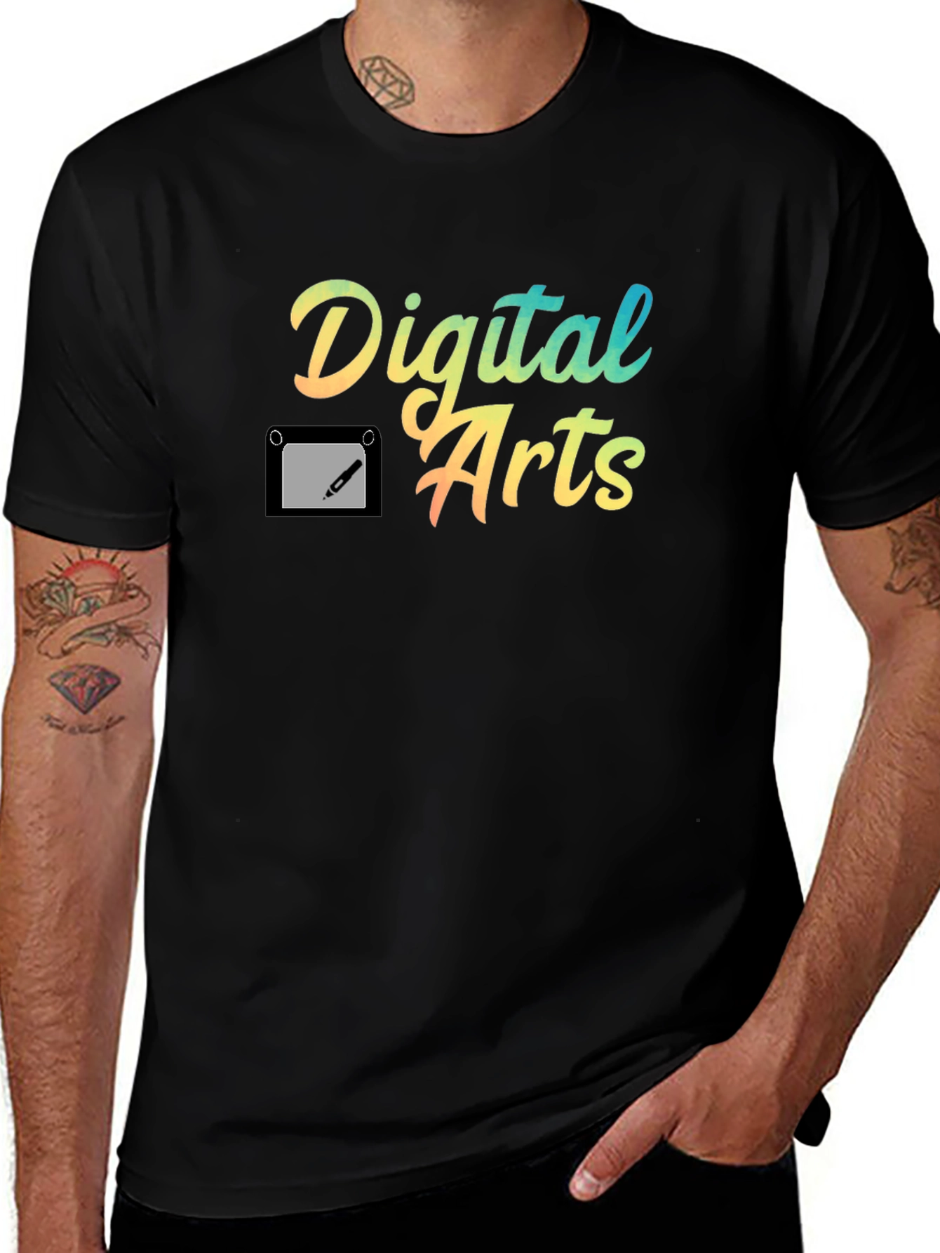 Digital Arts Graphic T-Shirt - Creative Design
