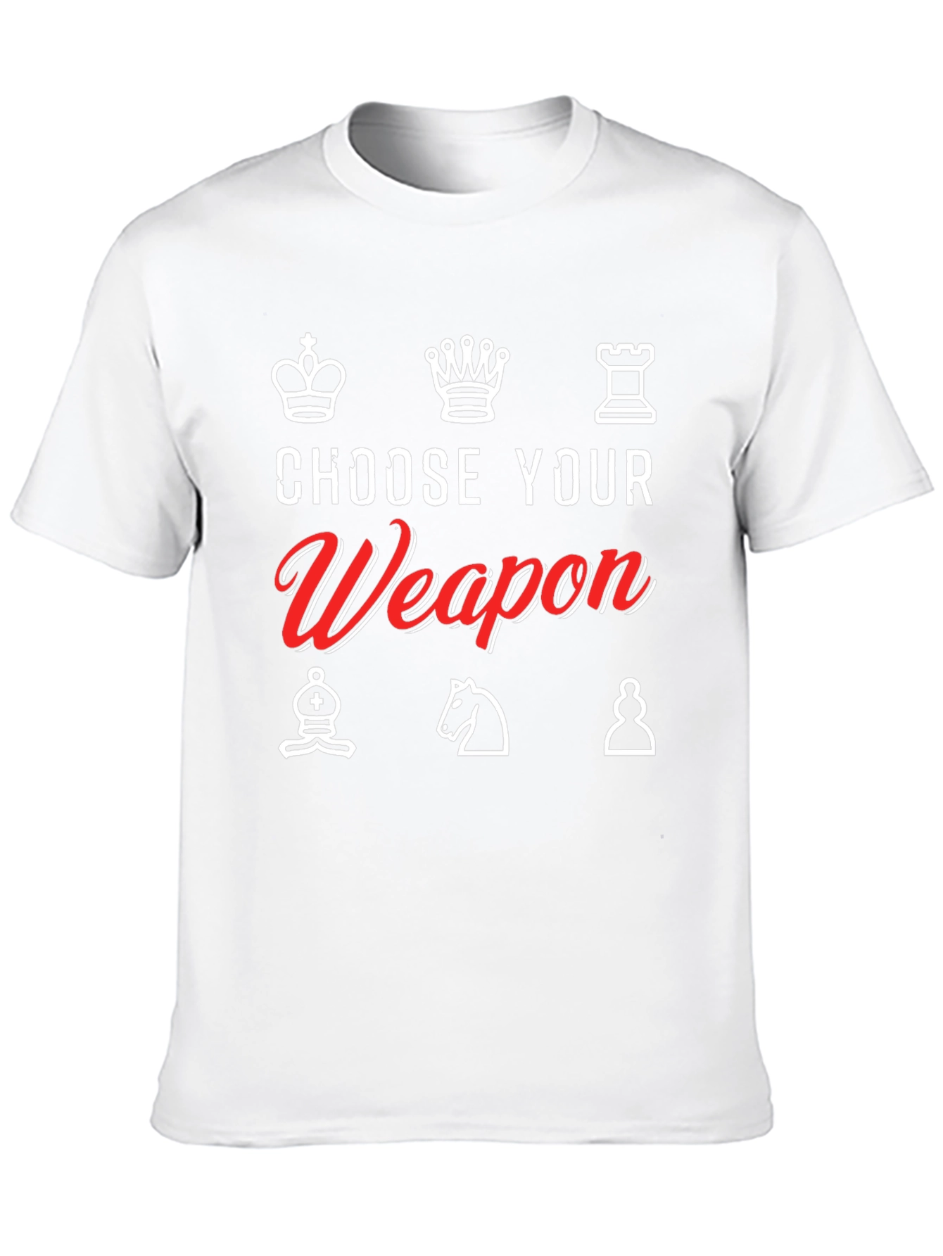 Choose Your Weapon Chess T-Shirt