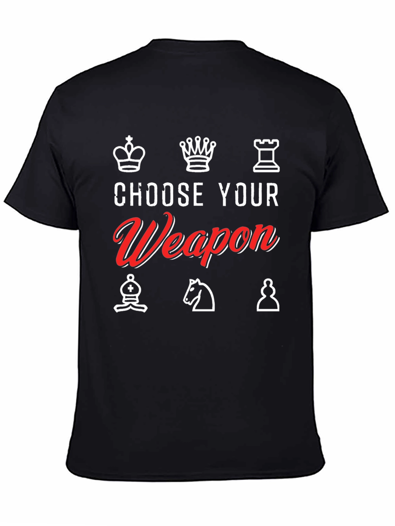 Choose Your Weapon Chess T-Shirt